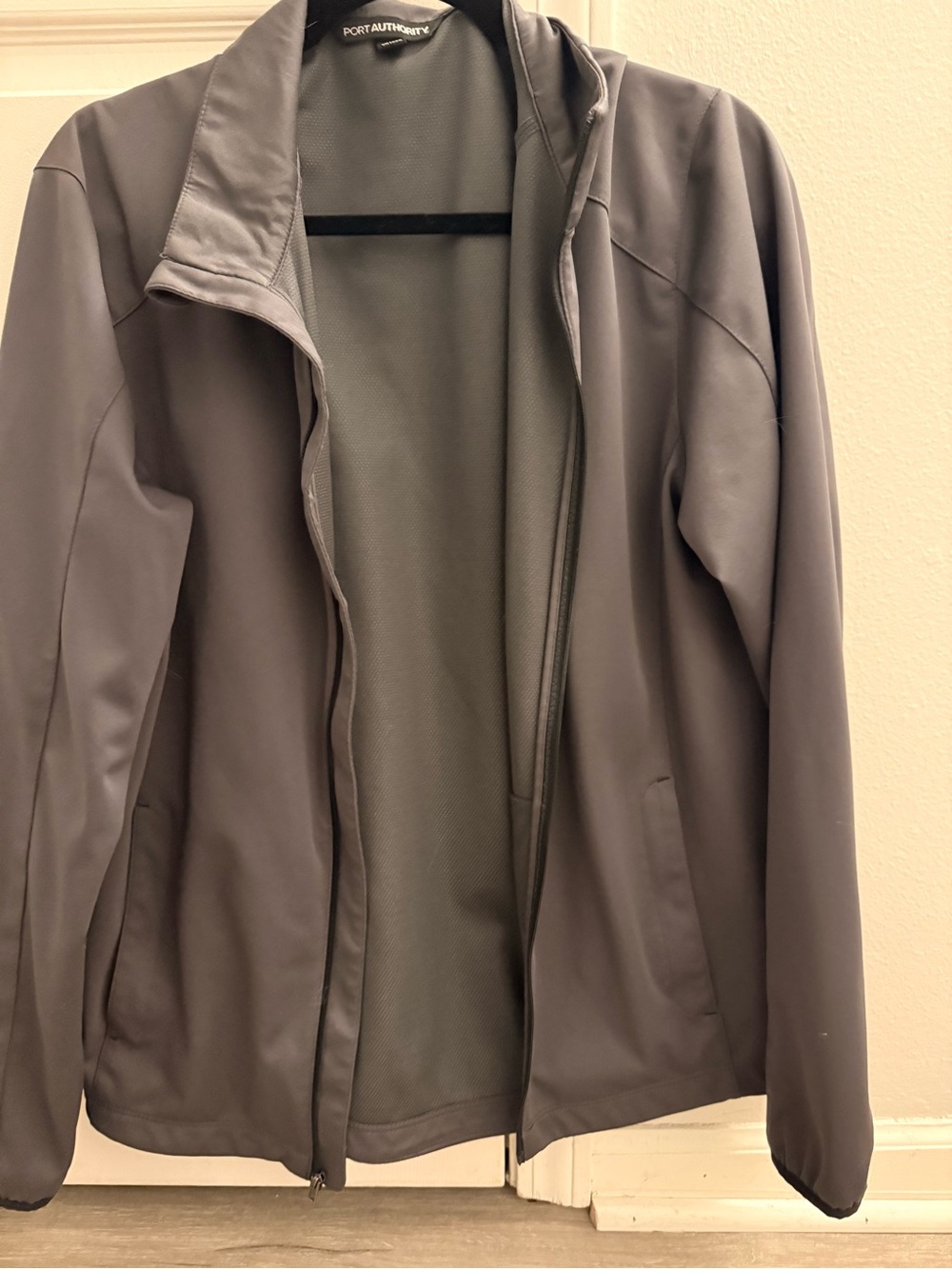 Port Authority Black Softshell Jacket with Subtle Texture